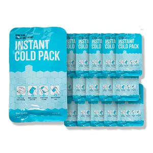 Tek kullanımlık anında soğuk paket soğuk Compress s anlık buz torbası anında kırılabilir buz paketleri acil yaralanmalar için ilk yardım sporları