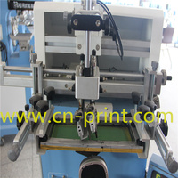 Máquina de Impresión de Serigrafía Semiautomática para Botellas de Plástico Redondas, Planas y Ovaladas, Vasos de Papel para Té con Leche