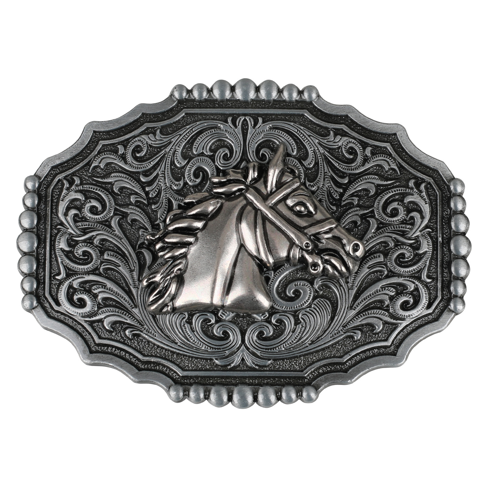 Silver horse head 03