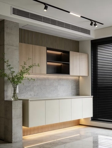 <span class=keywords><strong>Aparador</strong></span> Moderno Italiano Minimalista Personalizable de Alta Calidad, Mueble Buffet con Diseño de Paneles para Comedor, Sala de Estar, Hotel - Product Image 3