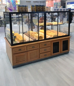 <span class=keywords><strong>Vitrina</strong></span> <span class=keywords><strong>Horizontal</strong></span> Comercial para Pastelería con Iluminación LED, Ecológica, Resistente, con Estantes en Escalera y Mostrador de Vidrio Curvo - Product Image 2