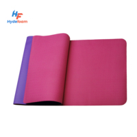 Tapis de yoga Hydefoam personnalisé avec logo, TPE, OEM, ODM, vente en gros, antidérapant, haute qualité, pour yoga, pilates, entraînement à domicile et en studio