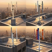 Aerogenerador Vertical de 20KW con Levitación Magnética y Generador de Imán Permanente para Sistemas de Energía Fuera de la Red para Hogares y Granjas