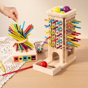 <span class=keywords><strong>Juego</strong></span> de Palitos de Madera CE CPC, Juguete Educativo para Niños, Entrenamiento de Lógica Espacial, Divertido <span class=keywords><strong>Juego</strong></span> de Mesa para Niños - Product Image 6