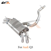 Système d'échappement KA Tuning pour Audi Q3 2.0T en acier inoxydable Catback avec silencieux et soupape
