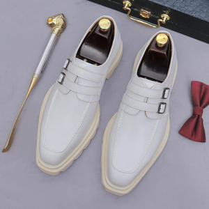 High Quality Handcrafted summer Men's Shoes Decorative Strap Waterproof Fleece Lined Business men's leather Dress Shoes&<b>Oxford</b> - Product Image 3