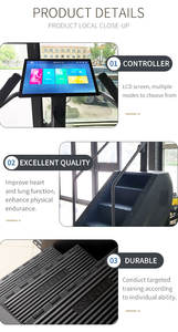 Produttore diretto di alta qualità ASJ-7000D commerciale elettrico esercizio macchina scalatori Led Touch Screen - Product Image 4