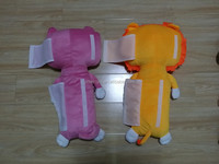 Geeme's Family G1 Peluche Animal Cartoon Jouet Ceinture de Sécurité Coussins pour Voiture