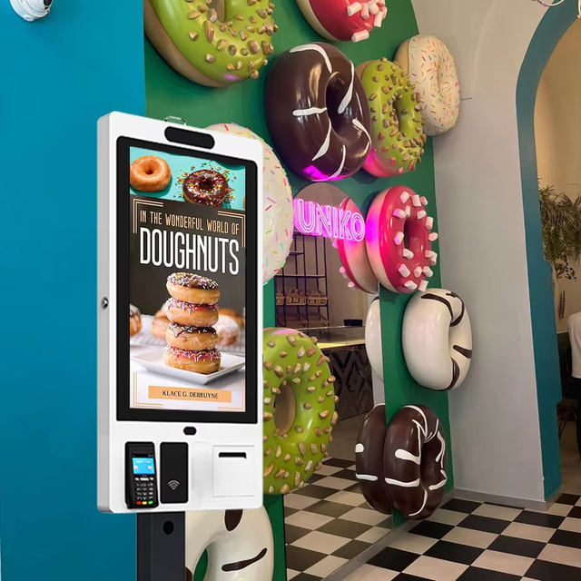 21.5/32 Inch Restaurant Supermarket All in One Payment Terminal Self Ordering Touch Screen Self Service Kiosk
