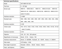 Série de testeurs de dureté universels avec écran tactile, valeur de force qui change automatiquement HST-HBRV187.5DX