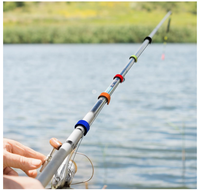 Sangles de canne à pêche en néoprène avec logo personnalisé, ceinture élastique extensible pour support de canne, accessoires de pêche pour cannes à lancer