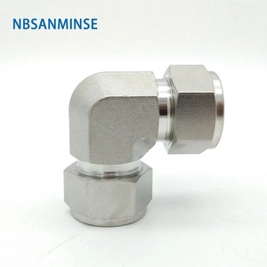Raccord coudé à compression en acier inoxydable 316L Nbsanminse 3000Psi pour tuyaux d'eau, d'huile et de gaz - Product Image 4