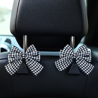 Crochet de dossier de siège multifonctionnel en ABS bleu, design mignon et discret, installation par clip, accessoires intérieurs de voiture