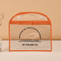 Côte d'Ivoire CE1 CE2 Kit étudiant fournitures de rentrée scolaire avec sac en PVC transparent zippé ensemble de papeterie