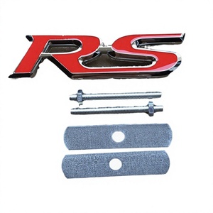 Logo Métallique Sportif Stéréoscopique 3D RS de Luxe Auto-adhésif Réutilisable pour Modification de Calandre de Voiture Marque CR - Product Image 4