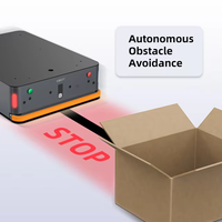 Chariot AGV intelligent à navigation magnétique 300 kg (longueur 1000 mm/largeur 100 mm) Précision 10 mm pour le transfert de matériaux en usine/entrepôt