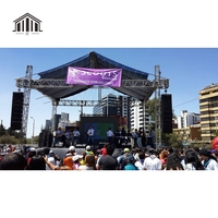 Support modulaire carré en alliage d'aluminium de haute qualité pour pieds réglables, léger et robuste, capacité de charge élevée pour concerts en plein air