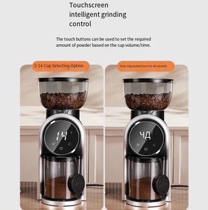 เครื่องบดกาแฟแบบใช้มือทำจากพลาสติกสำหรับใช้ในบ้าน พร้อมตัวปรับระดับการบดและตัวตั้งเวลาแบบดิจิตอลที่แม่นยำ สำหรับบด<span class=keywords><strong>กาแฟ</strong></span>เอสเพรสโซและ<span class=keywords><strong>กาแฟ</strong></span>แบบดริป - Product Image 2