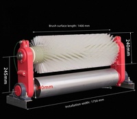 Brosse industrielle sur mesure sans moteur pour nettoyeur de convoyeur à bande, pour ciment, charbon, mines, sable, carrières, usines – Aucun moteur nécessaire