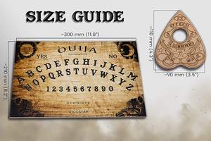 Cadeau d'Halloween Sorcière Wicca Accessoires Décoration gothique Divination spirituelle Planchette <span class=keywords><strong>Ouija</strong></span> <span class=keywords><strong>Jeu</strong></span> de plateau parlant - Product Image 4