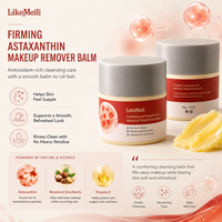 Balsem Pembersih Makeup Private Label 50g Balsem Pembersih Botani Alpukat Blueberry Kelapa Astaxanthin Abelmoschus OEM ODM