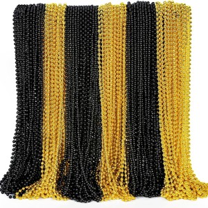 Vente en gros de colliers de perles de bonne année 2025 or noir 33 ''colliers de perles boule Jumbo coffret cadeau décorations de fête - Product Image 4