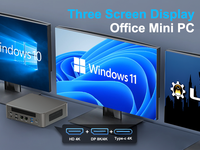 Mini PC de Alto Rendimiento Intel I5 de 12ª/13ª Generación con Múltiples Puertos, LAN Dual, 6 Puertos USB 3.2, 2 Puertos USB 2.0, Tipo-C, Bloqueo Kensington, 4K DP HD, Win10/11