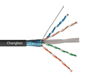 Changbao Cat6aสายเคเบิลอินเทอร์เน็ตFTP,1000ฟุต305เมตร4คู่23AWGสายเคเบิลเครือข่ายจัดอันดับอีเธอร์เน็ตรหัสสี - Product Image 5