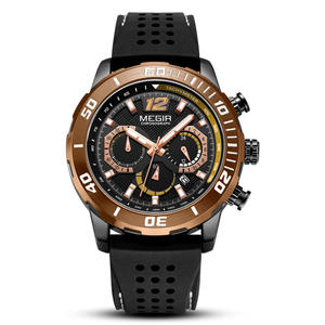 Elegante Reloj Deportivo de Cuarzo con Cronógrafo, Calendario, Esfera Grande, Correa de Silicona, Resistente al Agua - Product Image 5