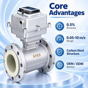 Débitmètre numérique industriel en acier au carbone haute précision (0,5 %) pour l'eau, 0,05-10 m/s, OEM ODM - Product Image 1