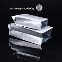 Vide Argent Feuille D'aluminium Bonbons Thé Café Sacs D'étanchéité À Chaud Portable En Aluminium Stockage Alimentaire Pochettes De Stockage