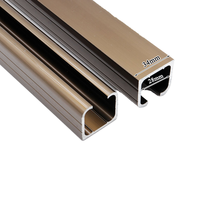 Modern Design Durable Aluminium Alloy Sliding Door Tracks System Hardware Fitting Top Wheel Rail Hanging HONGJIAN Brand HJ-5#2 1