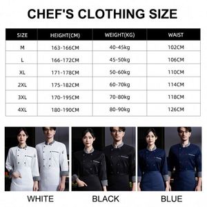 Chaqueta de Chef Verde Camuflaje al por Mayor, Uniforme de Cocina Japonés, Chaqueta de Chef Azul, Ropa de Trabajo, Color Negro - Product Image 3