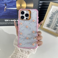 Nouveauté Coque de téléphone antichoc en TPU+PC avec cadre d'appareil photo en époxy pailleté pour REDMI NOTE 15 PRO PLUS 5G