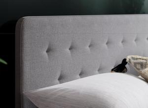 160x200 <span class=keywords><strong>letto</strong></span> all'ingrosso, tessuto grigio gamba di legno Design moderno Hotel mobili camera da <span class=keywords><strong>letto</strong></span> - Product Image 2