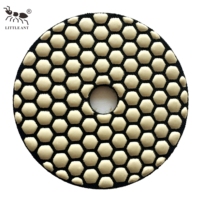 Disque de polissage à sec durable LITTLE ANT 4 pouces 100 mm, tampon diamanté flexible pour applications de rénovation du granit, du marbre et du quartz