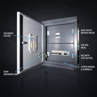Boîtier de distribution mural haute qualité XM 220V 380V IP40 anti-pincement pour la mesure de puissance électrique dans les écoles et les hôpitaux