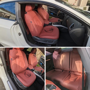 Fundas de Asiento Personalizadas para Automóviles Audi A3 A4 A5 A6 Q3 Q4 <span class=keywords><strong>A1</strong></span> Q5 Q6 Q7 TT S4 S5 RS3 SQ5 E-tron, Juego Completo de 5 Asientos en Cuero Nappa - Product Image 2
