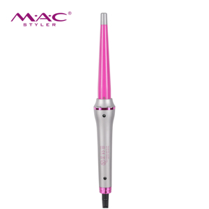 <span class=keywords><strong>Rizador</strong></span> de Pelo <span class=keywords><strong>Cónico</strong></span> MAC Styler Rosa Brillante con Barril Recubierto de Queratina, Calor Ajustable, Ondas Voluminosas Románticas, Plancha de Pelo para el Hogar - Product Image 4
