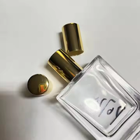 Bouteilles de pulvérisation de parfum de luxe Bouteilles d'oud vides en gros de finition dorée et chromée avec pompe à brouillard de qualité supérieure