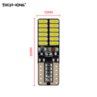 Venta caliente alto brillo coche LED T10 CANbus W5W 4014 24SMD LED Auto T10 bombillas LED para luces de marcha atrás luces de estacionamiento interio
