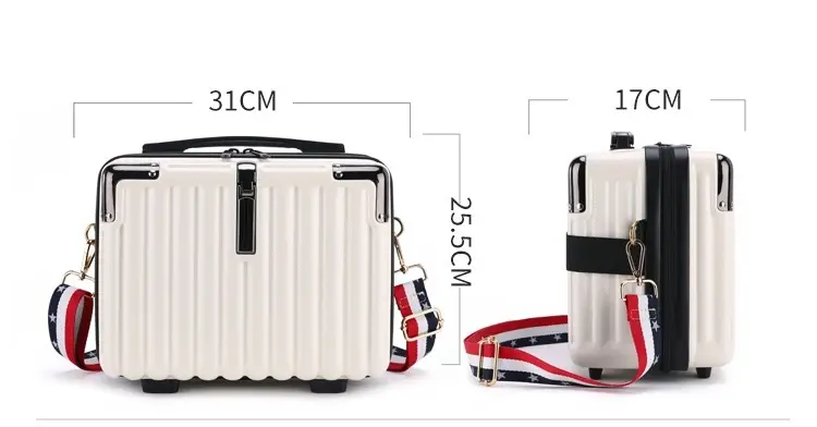 ABS sarung koper perjalanan, 14 inci dengan Multi Warna kapasitas besar