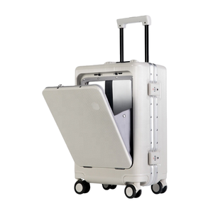 <span class=keywords><strong>Valise</strong></span> de <span class=keywords><strong>cabine</strong></span> légère et imperméable à ouverture frontale, en polycarbonate rigide, avec 4 roues, pour voyages d'affaires - Product Image 1