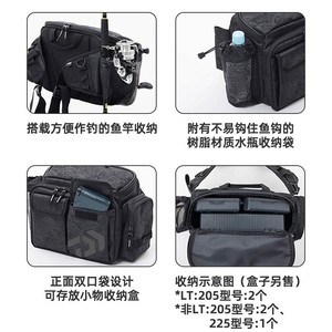 Bolsa de cintura táctica Daiwa para señuelos, 30x14x19cm, impermeable, para almacenamiento de equipo de pesca, bandolera para uso en exteriores - Product Image 5