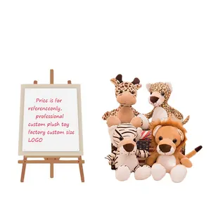 CPC Wholesale Forest Jungle Animals Lion Giraffe Monkey Plush Toys Stuffed Zoo Animals Plush Tiger