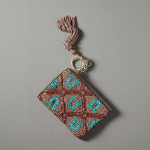 Monedero con cuentas bordado hecho a mano para mujer, bolsos de mano promocionales para mujer - Product Image 1