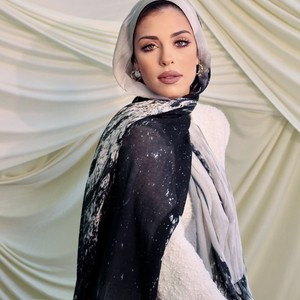 2025 Sharut Đá Cẩm Thạch Thiết Kế Mới In Phương thức Viscose Hijab Bằng Đá Cẩm Thạch Màu Nước Kỹ Thuật Số In Khăn Trùm Đầu Dệt Hồi Giáo Phụ Nữ Khăn Choàng - Product Image 1