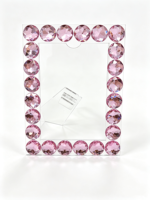 Cadre photo en acrylique avec strass, décoration diamant rose, cadre photo de présentation de bureau pour la maison, cadeau personnalisé