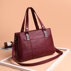 New Shoulder <b>Bag</b> Large Capacity <b>Soft</b> <b>Leather</b> Handbag Large Capacity Fashion Casual Crossbody <b>Bag</b> - Product Image 2