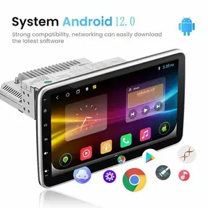 10 inç evrensel 1 Din Android araba radyo BT IPS dokunmatik ekran araba Video GPS navigasyon 10 inç çift Din araba radyo